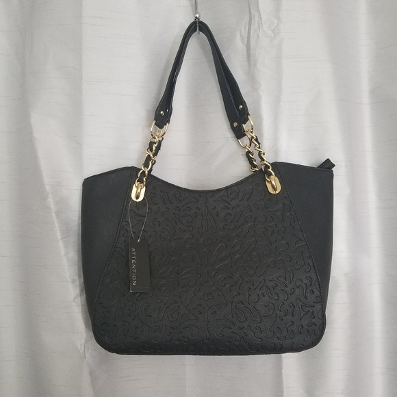 Attention Handbags - Black Satchel